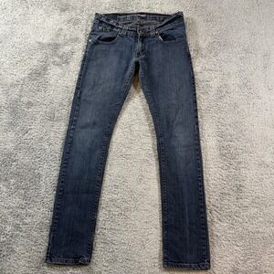 Levis 504 Slouch Skinny Jeans 28x31 Dark Wash Blue Low Rise Denim BC001875
